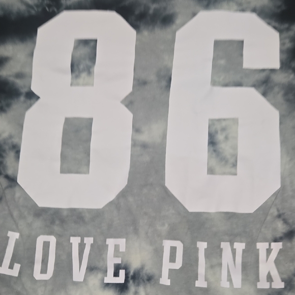 PINK Victoria's Secret Gray Tie-Dye Shirt 86 Xl - Picture 3 of 3